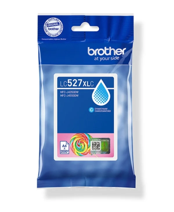Brother LC527XLC Γνήσιο Μελάνι Εκτυπωτή InkJet Κυανό (LC-527XLC) LC527XLC