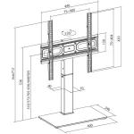 Maclean Energy MC-1240 Επιτραπέζια Βάση Τηλεόρασης έως 65" και 40kg MC-1240 - Image 6
