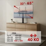 Maclean Energy MC-1240 Επιτραπέζια Βάση Τηλεόρασης έως 65" και 40kg MC-1240 - Image 8