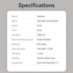 Vention Card Reader Type-C για microSD - Image 12