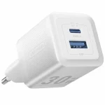 Vention Φορτιστής Χωρίς Καλώδιο GaN με Θύρα USB-A και Θύρα USB-C 30W Λευκός (FEQW0-EU) FEQW0-EU
