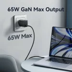 Vention Φορτιστής Χωρίς Καλώδιο GaN με Θύρα USB-A και 2 Θύρες USB-C Λευκός (FERW0-EU) FERW0-EU - Image 4