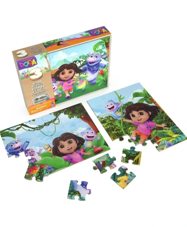 Spin Master Board Games Dora 3 Παιχνίδια Παζλ Τη Ντόρα 6071059 6071059