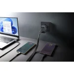 Intenso Φορτιστής GaN με Θύρα USB-A και 2 Θύρες USB-C 100W Power Delivery Μαύρος (7810010) 7810010 - Image 10