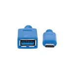 Manhattan Μετατροπέας USB-C male σε USB-A female Μπλε 1τμχ 353540 353540 - Image 3