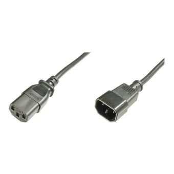 Digitus IEC C14 - IEC C13 Cable 1.2m Μαύρο AK-440201-012-S AK-440201-012-S