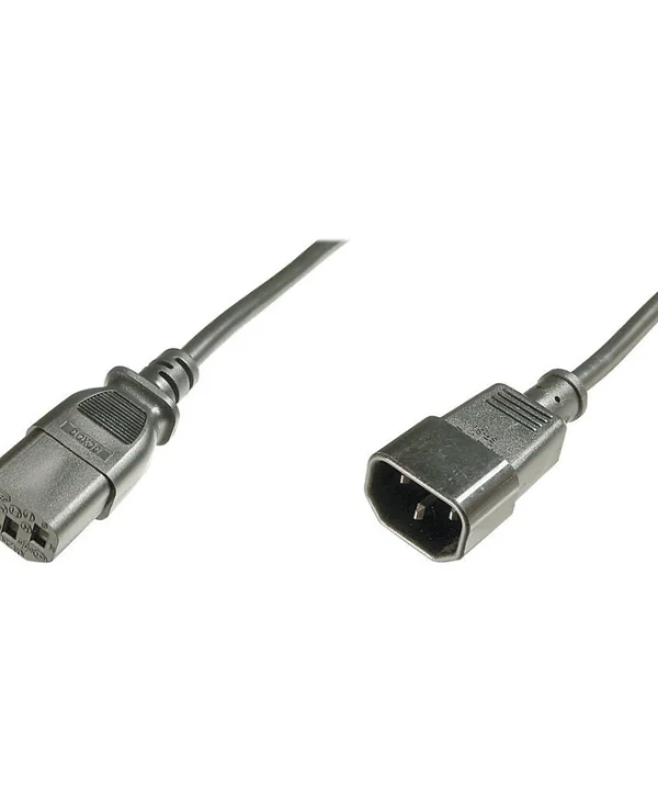 Digitus IEC C14 - IEC C13 Cable 1.2m Μαύρο AK-440201-012-S AK-440201-012-S
