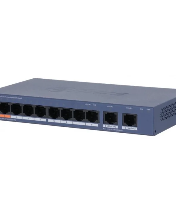 Dahua CS4010-8ET2GT-60 Managed L2 PoE Switch με 10 Θύρες Gigabit (1Gbps) Ethernet CS4010-8ET2GT-60
