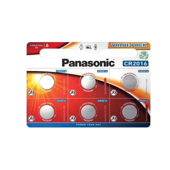 Panasonic Power Μπαταρίες Λιθίου Ρολογιών CR2016 3V 6τμχ