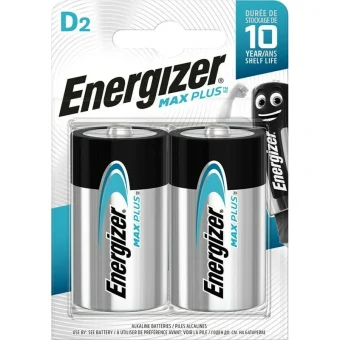 Energizer Max Plus Αλκαλικές Μπαταρίες D 1.5V 2τμχ