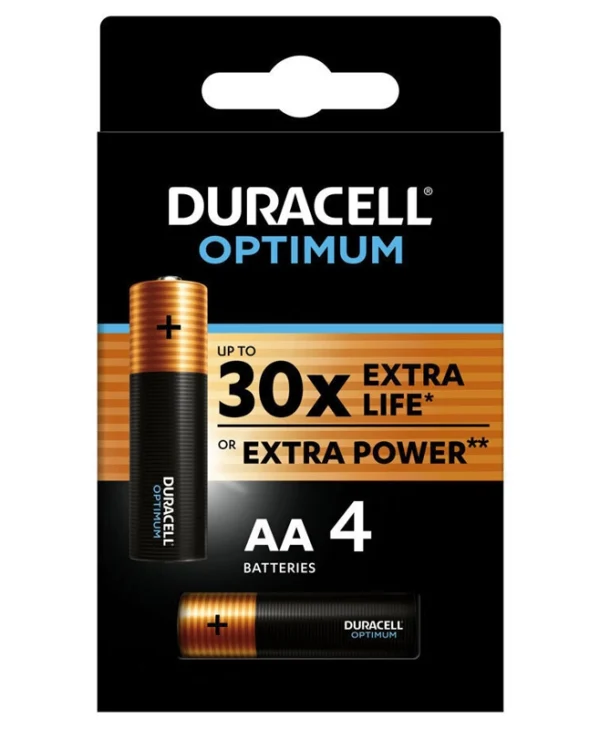 Duracell Optimum Αλκαλικές Μπαταρίες AA 1.5V 4τμχ