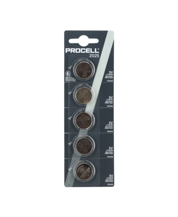 Duracell Procell Μπαταρίες Λιθίου CR2025 3V 5τμχ