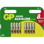 GP Batteries Super Αλκαλικές Μπαταρίες AAA 1.5V 8τμχ