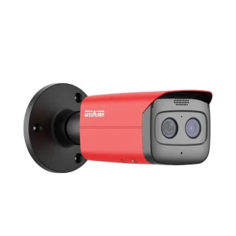 Dahua HY-FT431LFP-TD1F4 IP Θερμική Dual Κάμερα Παρακολούθησης Full HD+ 4MP Αδιάβροχη με Αμφίδρομη Επικοινωνία Κόκκινο HY-FT431LFP