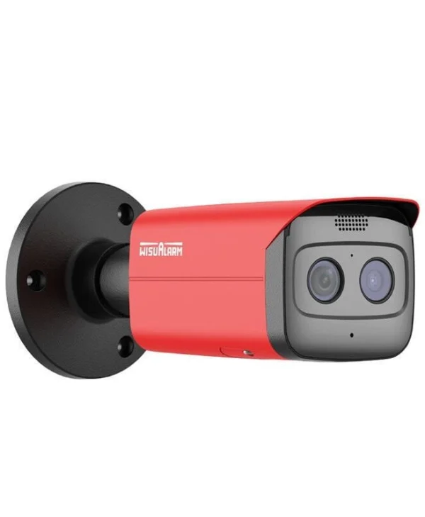 Dahua HY-FT431LFP-TD1F4 IP Θερμική Dual Κάμερα Παρακολούθησης Full HD+ 4MP Αδιάβροχη με Αμφίδρομη Επικοινωνία Κόκκινο HY-FT431LFP