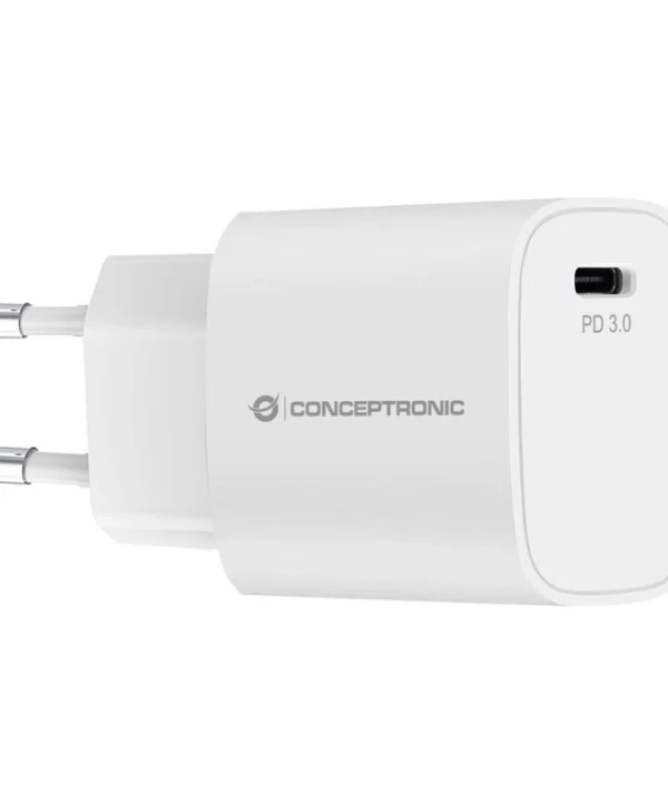 Conceptronic Φορτιστής Χωρίς Καλώδιο με Θύρα USB-C 20W Power Delivery Λευκός (ALTHEA14W) ALTHEA14W