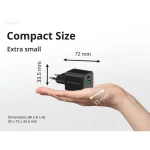Conceptronic Φορτιστής με Θύρα USB-A και Θύρα USB-C 33W Power Delivery / Quick Charge 2.0 Μαύρος (ALTHEA16B) ALTHEA16B - Image 6