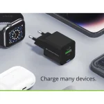 Conceptronic Φορτιστής με Θύρα USB-A και Θύρα USB-C 33W Power Delivery / Quick Charge 2.0 Μαύρος (ALTHEA16B) ALTHEA16B - Image 10