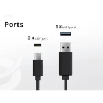 Conceptronic Φορτιστής GaN με Θύρα USB-A και 3 Θύρες USB-C και Καλώδιο USB-C - USB-C 100W Power Delivery / Quick Charge 3.0 Μαύρος (ALTHEA18B) ALTHEA18B - Image 3