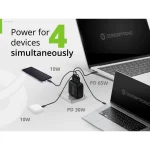 Conceptronic Φορτιστής GaN με Θύρα USB-A και 3 Θύρες USB-C και Καλώδιο USB-C - USB-C 100W Power Delivery / Quick Charge 3.0 Μαύρος (ALTHEA18B) ALTHEA18B - Image 5