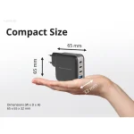 Conceptronic Φορτιστής GaN με Θύρα USB-A και 3 Θύρες USB-C και Καλώδιο USB-C - USB-C 100W Power Delivery / Quick Charge 3.0 Μαύρος (ALTHEA18B) ALTHEA18B - Image 7