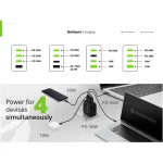 Conceptronic Φορτιστής GaN με Θύρα USB-A και 3 Θύρες USB-C και Καλώδιο USB-C - USB-C 100W Power Delivery / Quick Charge 3.0 Μαύρος (ALTHEA18B) ALTHEA18B - Image 10