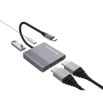 Conceptronic USB-C Docking Station με HDMI 4K PD και σύνδεση 2 Οθονών Γκρι (DONN13G) DONN13G - Image 4