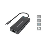 Conceptronic USB-C Docking Station με HDMI 4K PD Ethernet και συνδεση 2 Οθονών Μαύρο (DONN14G) DONN14G - Image 2