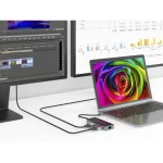 Conceptronic USB-C Docking Station με HDMI 4K PD Ethernet και συνδεση 2 Οθονών Μαύρο (DONN14G) DONN14G - Image 4