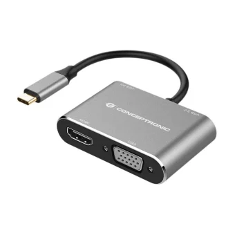 Conceptronic USB-C Docking Station με HDMI 4K PD Γκρι (DONN16G) DONN16G