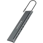 Conceptronic USB-C / USB-A Docking Station με 4K PD Ethernet Γκρι (DONN17G) DONN17G