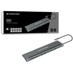 Conceptronic USB-C / USB-A Docking Station με 4K PD Ethernet Γκρι (DONN17G) DONN17G - Image 2