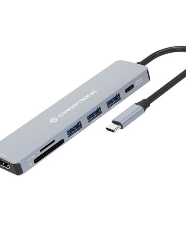Conceptronic USB-C Docking Station με HDMI 4K PD Γκρι (DONN19G) DONN19G