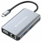 Conceptronic USB-C Docking Station με HDMI 4K PD Ethernet και σύνδεση 2 Οθονών Γκρι (DONN21G) DONN21G