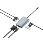Conceptronic USB-C Docking Station με HDMI 4K PD Ethernet και σύνδεση 2 Οθονών Γκρι (DONN21G) DONN21G - Image 2