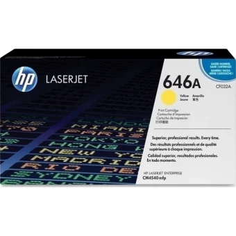 HP 646A Γνήσιο Toner Laser Εκτυπωτή Κίτρινο 12500 Σελίδων CF032A CF032A