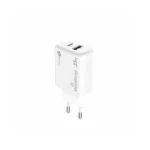 MediaRange Φορτιστής Χωρίς Καλώδιο GaN με Θύρα USB-A και Θύρα USB-C 25W Power Delivery Λευκός (MRMA112-2) MRMA112-2 - Image 4