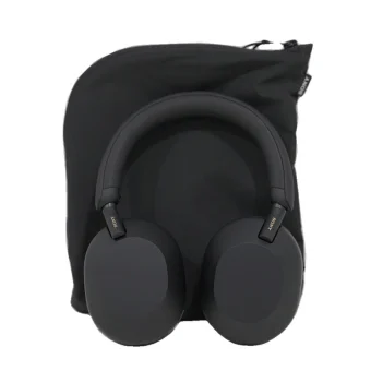 Sony WH-1000XM5 με Μαλακή Θήκη Ασύρματα / Ενσύρματα Over Ear Ακουστικά με 30 ώρες Λειτουργίας Μαύρα