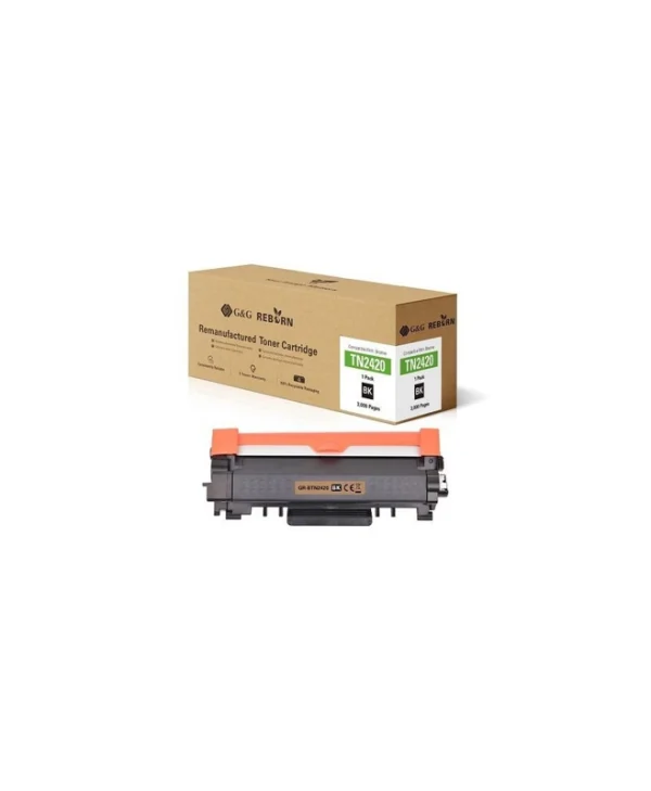 G&G Συμβατό Toner για Laser Εκτυπωτή Brother TN-2420 Μαύρο με Chip