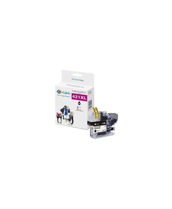 G&G Συμβατό Μελάνι Εκτυπωτή InkJet Brother LC421XLBK 500 Σελίδων 20ml Πολλαπλό (Color) 1τμχ