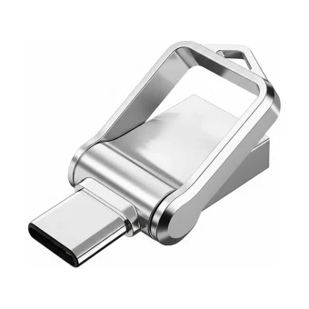 PNY Duo Link V3 2.0TB USB 2.0 Stick Ασημί