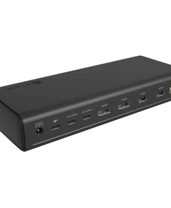 Icy Box USB-C Docking Station με HDMI/DisplayPort 4K PD Ethernet Μαύρο (IB-DK7401-CU31) IB-DK7401-CU31