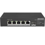 Hikvision DS-3T1306P-SI/HS Unmanaged L2 PoE+ Switch με 4 Θύρες Gigabit (1Gbps) Ethernet