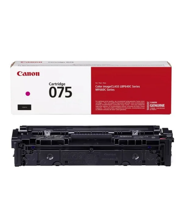 Canon 075 Γνήσιο Toner Laser Εκτυπωτή Ματζέντα 1300 Σελίδων 6363C002 6363C002