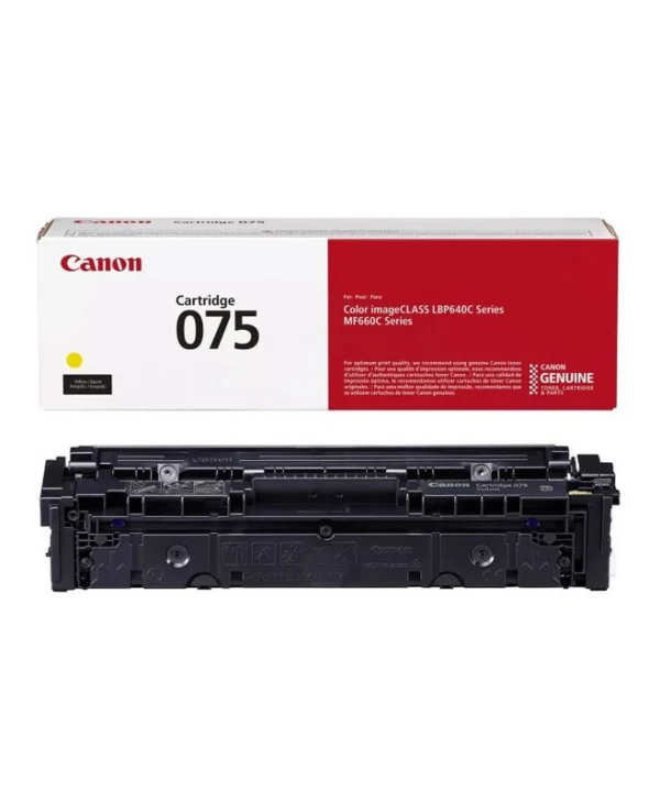 Canon 075 Γνήσιο Toner Laser Εκτυπωτή Κίτρινο 1300 Σελίδων 6362C002 6362C002