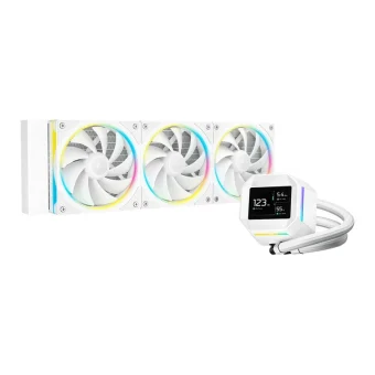 Deepcool LM360 Υδρόψυξη Επεξεργαστή Τριπλού Ανεμιστήρα 120mm με Λευκό Φωτισμό Λευκή