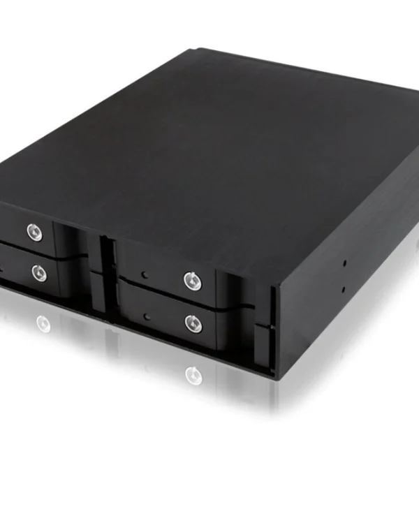 Icy Box Πλαίσιο Για Σκληρούς Δίσκους Backplane IcyBox 4x2,5" SATA/SAS HDD/SSD to 5,25" bay Μαύρο IB-2240SSK IB-2240SSK