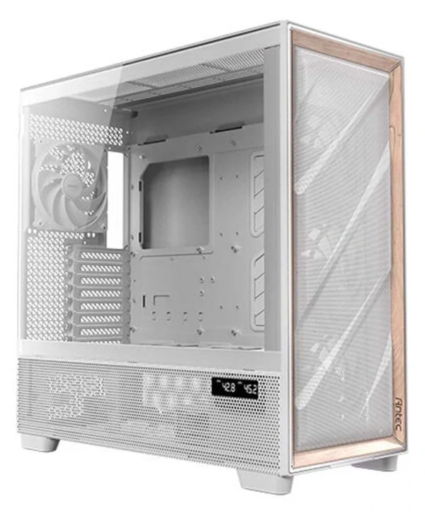 Antec Flux Pro Gaming Full Tower Κουτί Υπολογιστή με Πλαϊνό Παράθυρο Λευκό