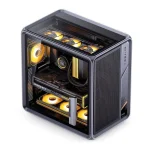 Jonsplus BO400 TG Midi Tower Κουτί Υπολογιστή με Πλαϊνό Παράθυρο Γκρι