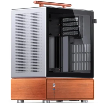 Jonsbo T7 Mini Tower Κουτί Υπολογιστή Ασημί